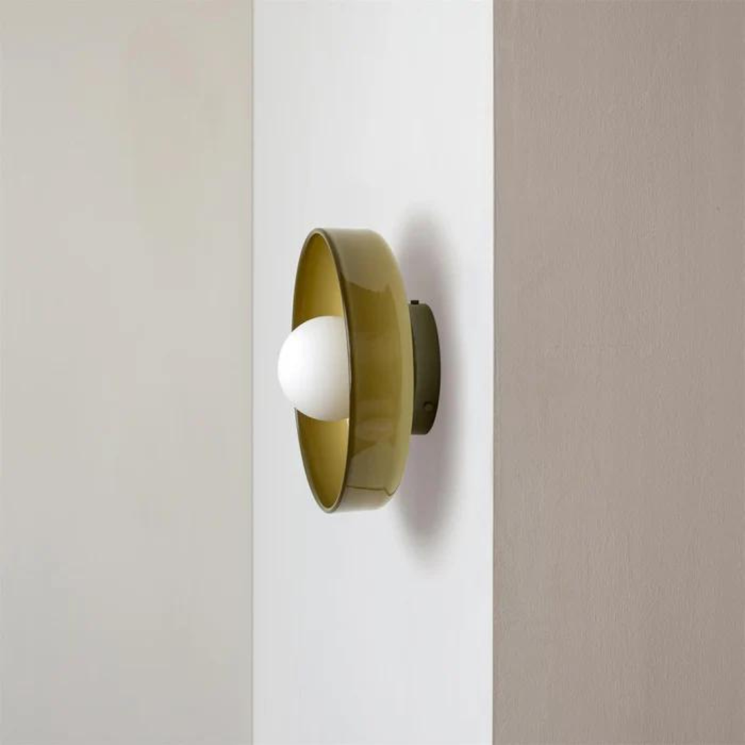 Ronde plafondlamp met stijlvolle functionaliteit