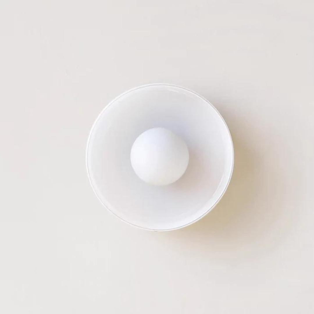 Ronde plafondlamp met stijlvolle functionaliteit