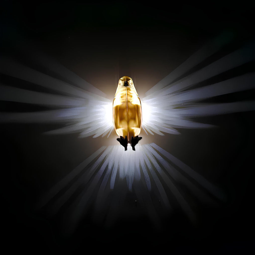 Verlichte vleugels wandlamp