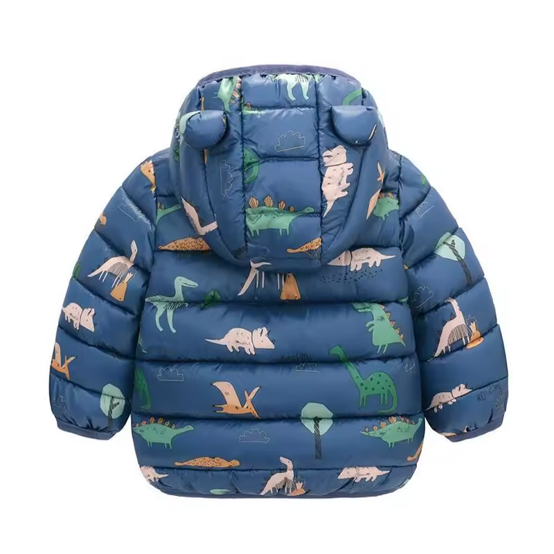 Kinderen regenjas in dons stijl met cartoon-design