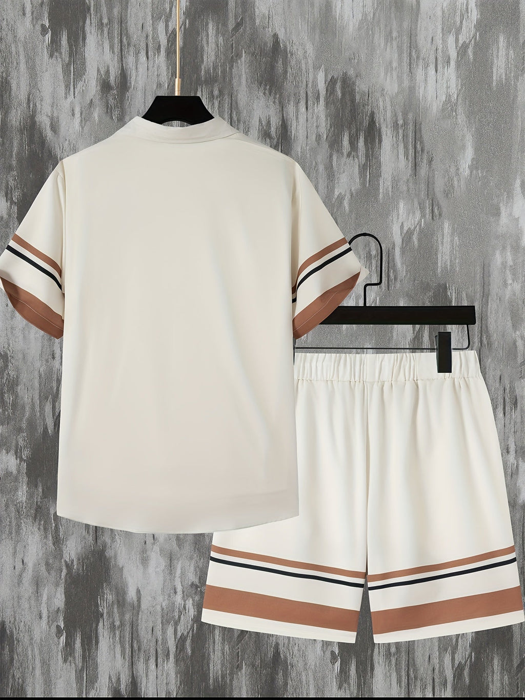 Tweedelige set met streepdesign