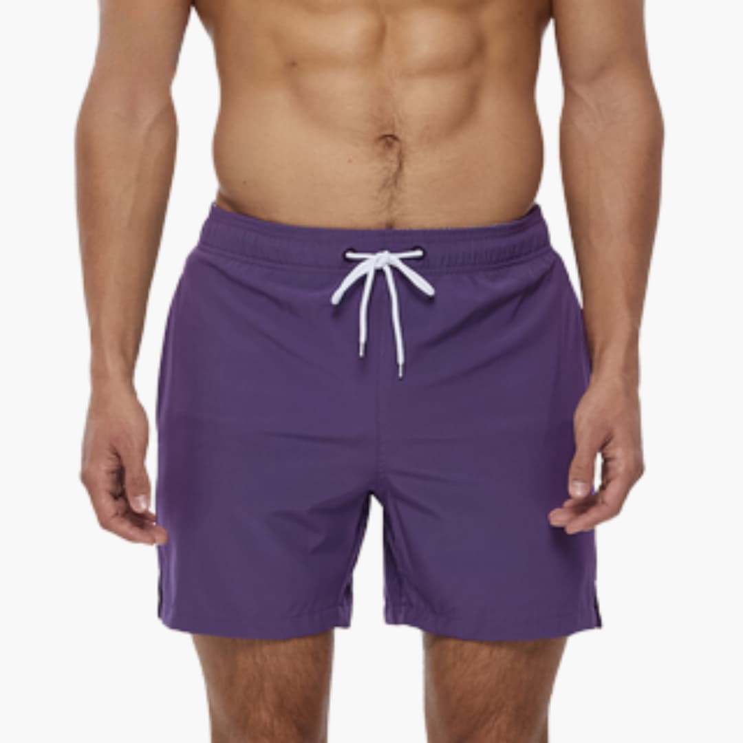 Lichte zwemshort met trekkoord en zijzakken
