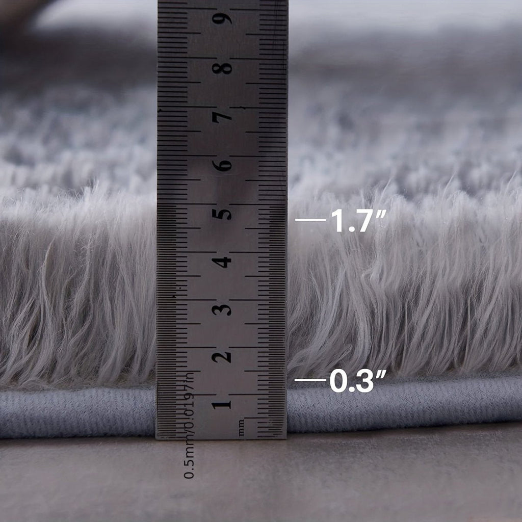 Rond fluffy vloerkleed