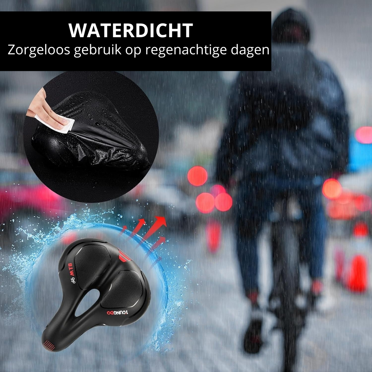 Ergonomisch gel fietszadel