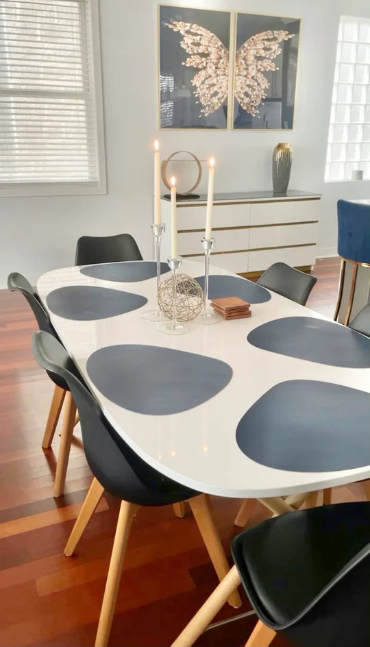 Minimalistische PU-leren placemats