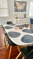 Minimalistische PU-leren placemats