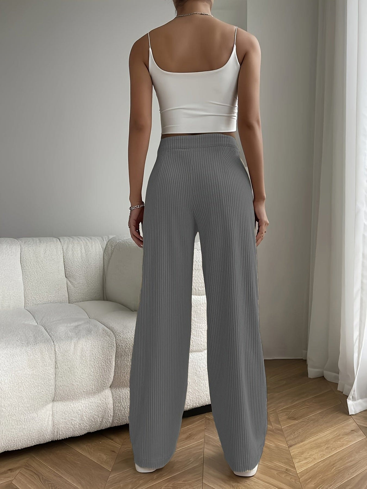 Casual ribfluweel broek voor dames