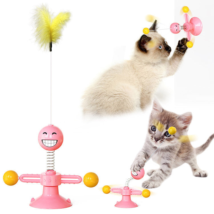 Katten windmolen krab- en speelstation