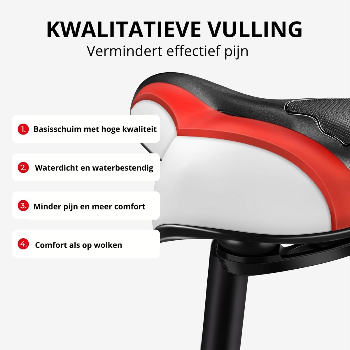 Ergonomisch gel fietszadel