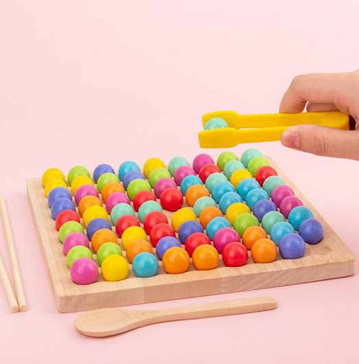 Montessori-logicaspel met kralen