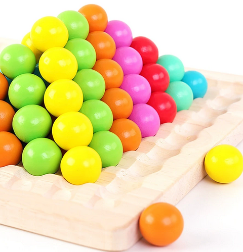 Montessori-logicaspel met kralen