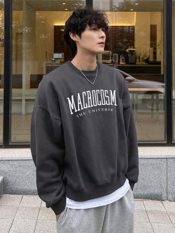 Oversized sweatshirt voor heren