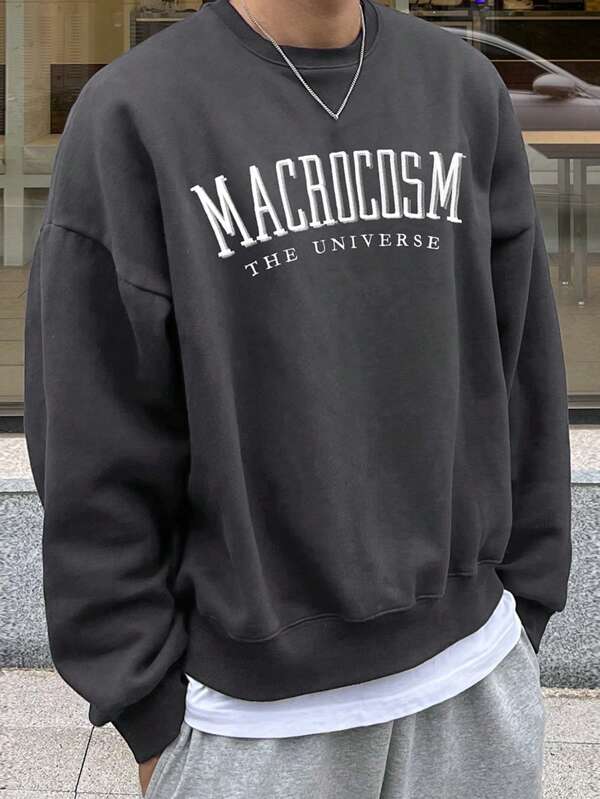 Oversized sweatshirt voor heren
