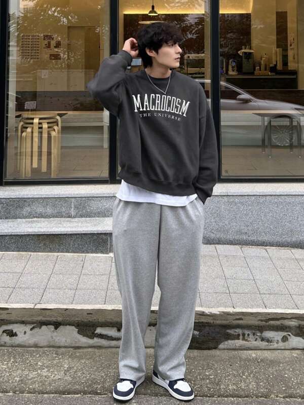 Oversized sweatshirt voor heren
