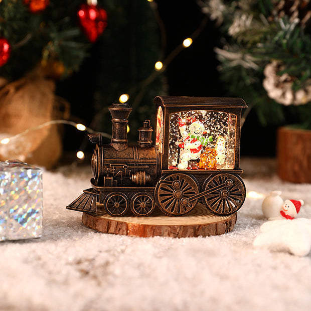 Kerst muziekdoos trein