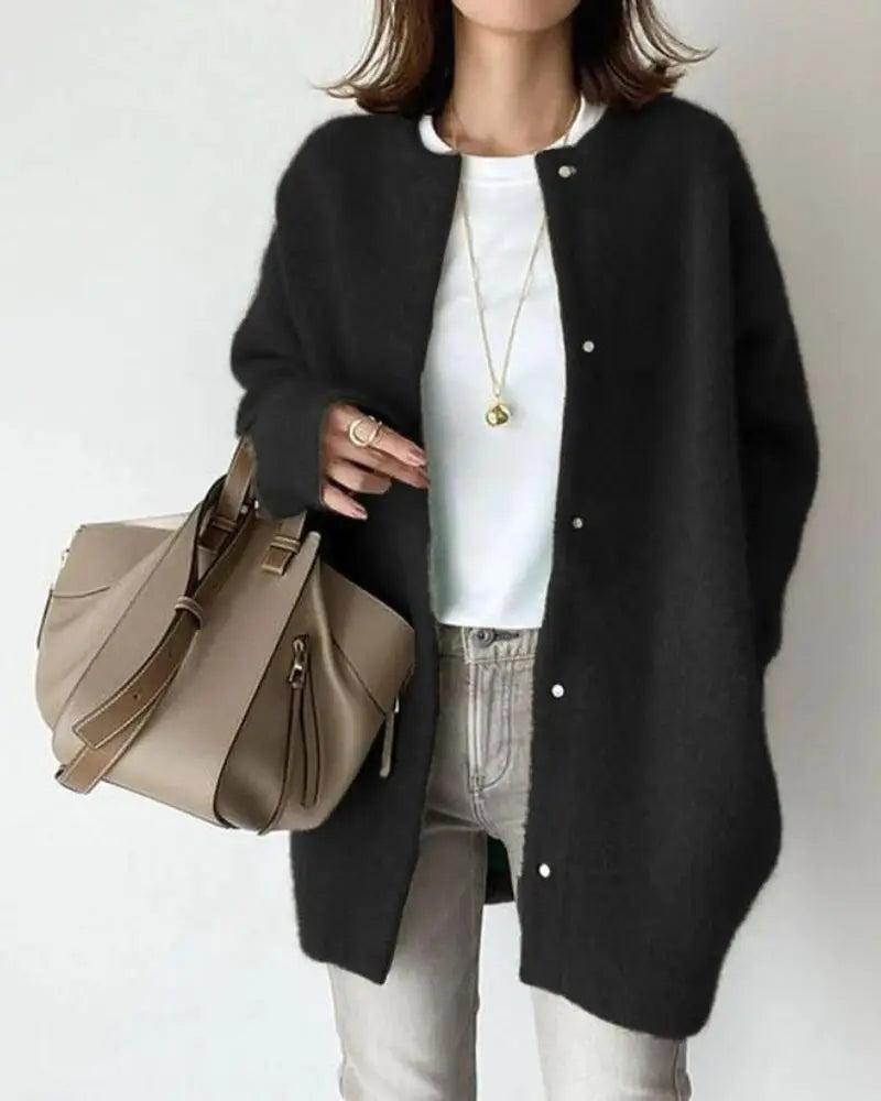 Damesvest van wol en mohair
