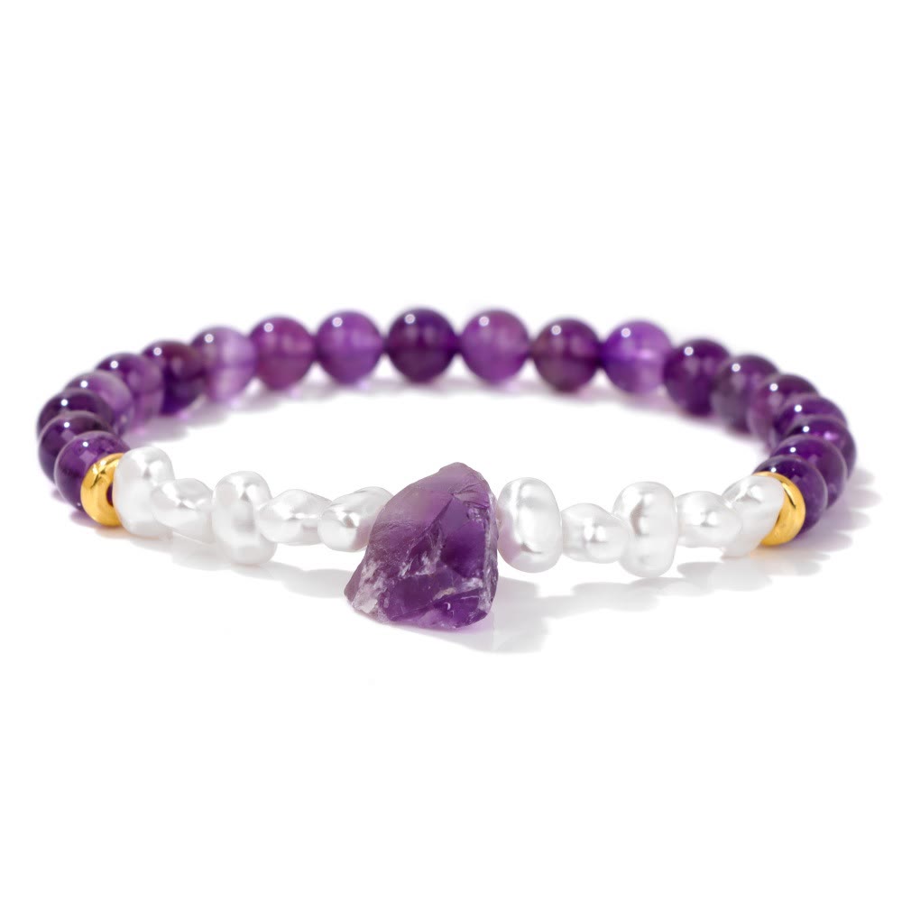 Natuurlijk kristalkralen armband