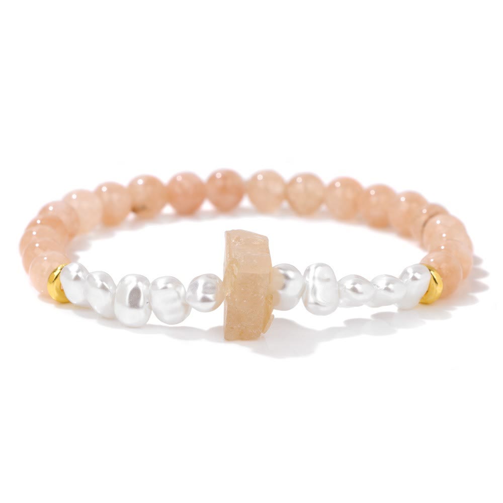 Natuurlijk kristalkralen armband