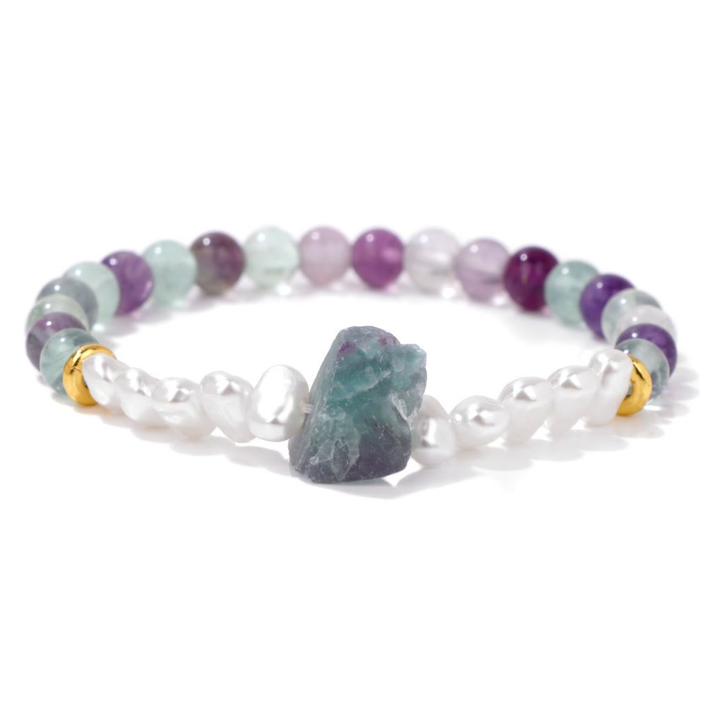 Natuurlijk kristalkralen armband
