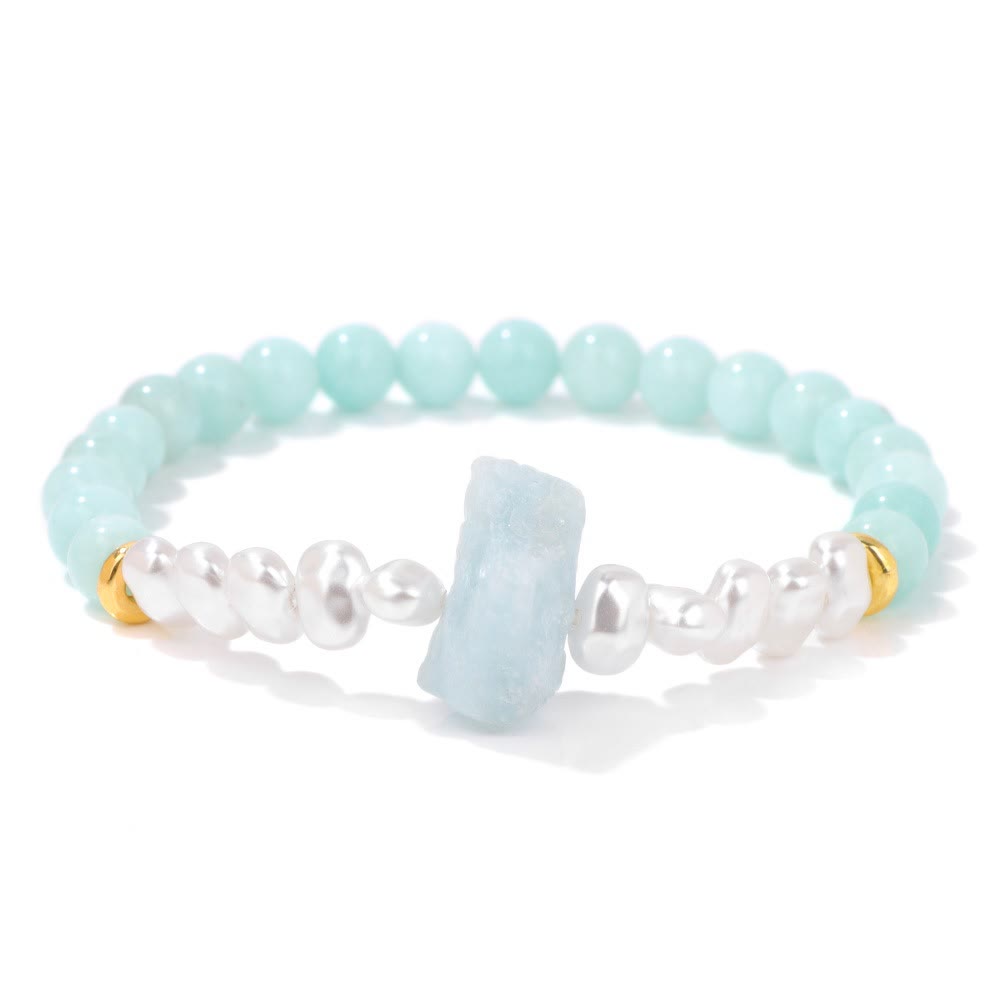 Natuurlijk kristalkralen armband