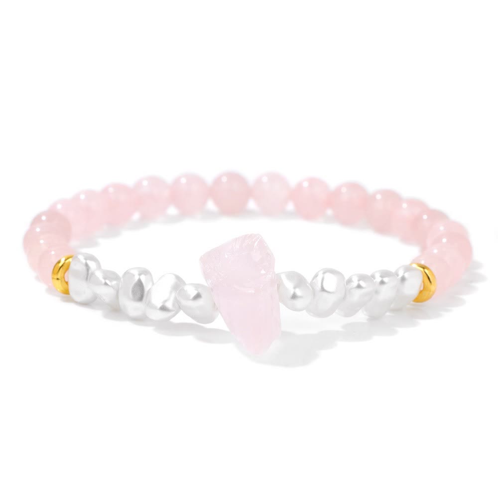 Natuurlijk kristalkralen armband