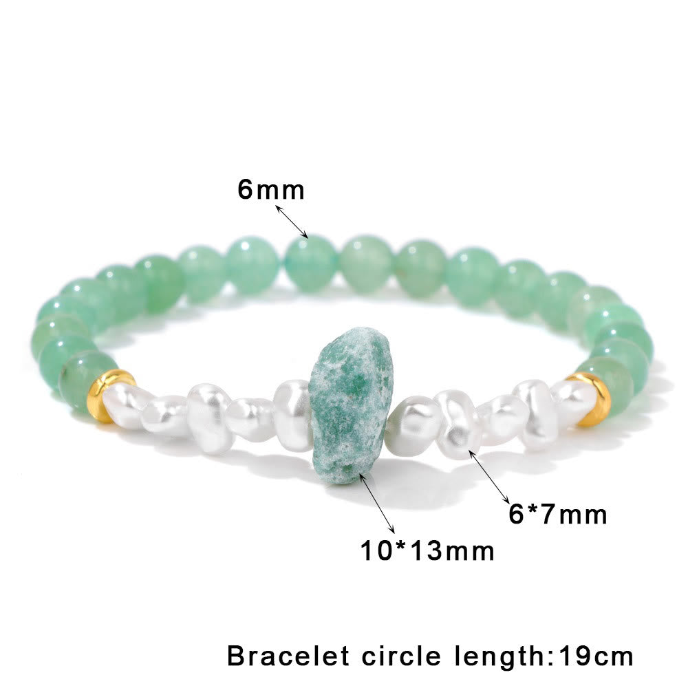 Natuurlijk kristalkralen armband