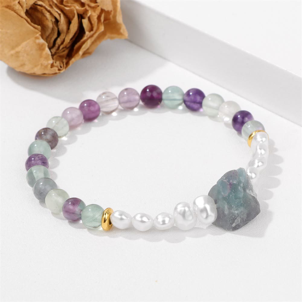 Natuurlijk kristalkralen armband