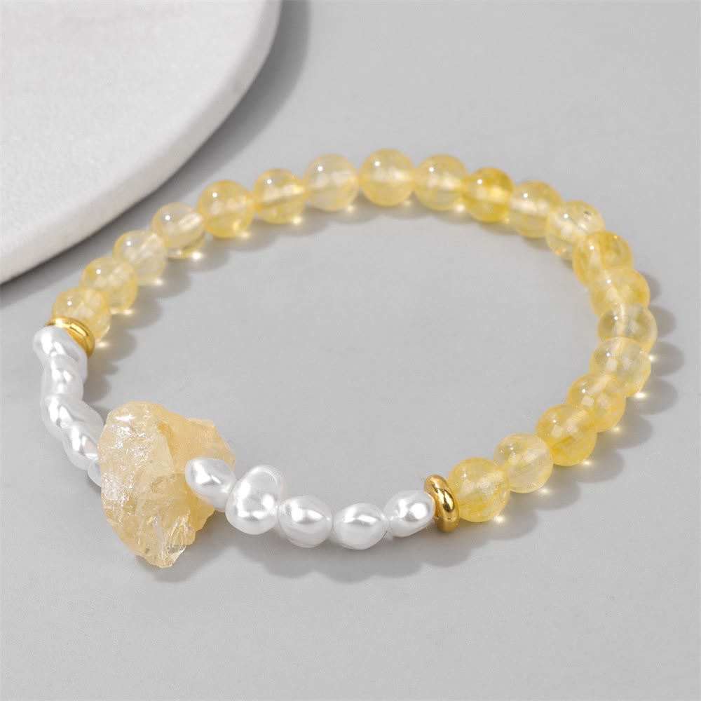 Natuurlijk kristalkralen armband