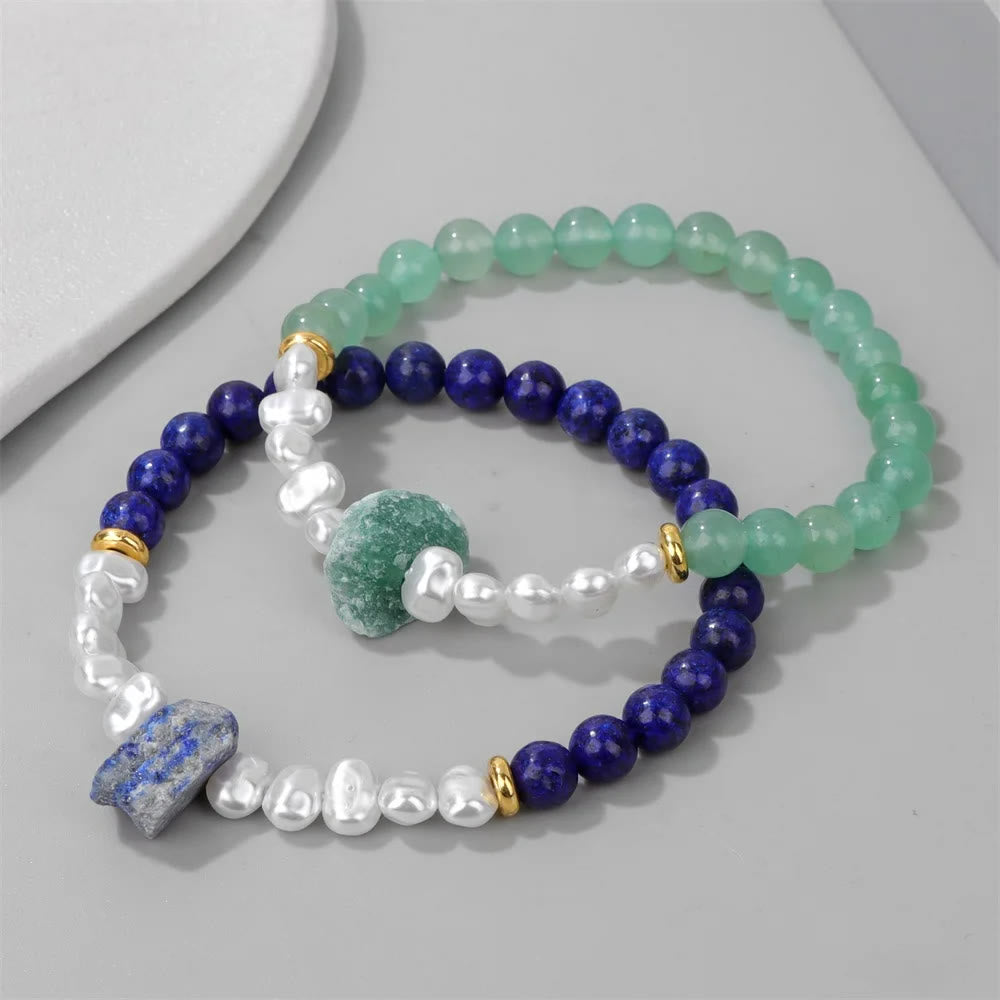 Natuurlijk kristalkralen armband