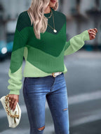 Kleurrijke crew neck sweater