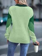 Kleurrijke crew neck sweater