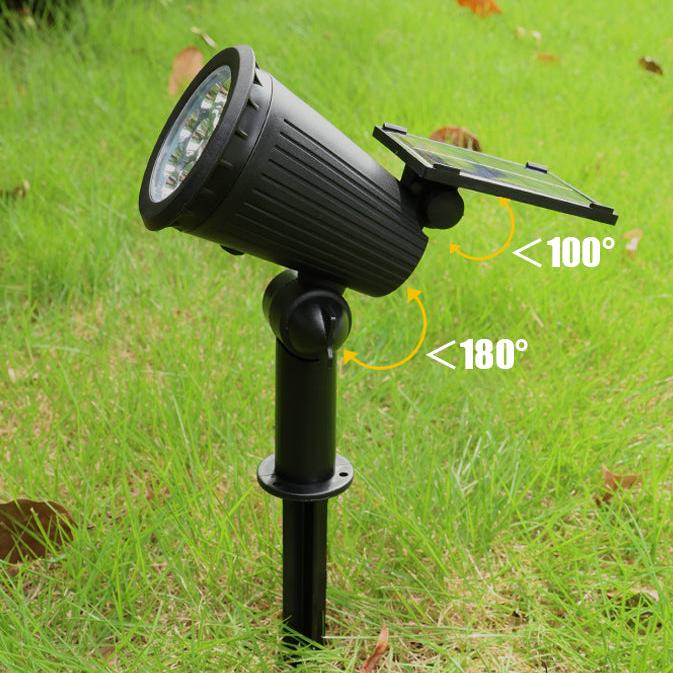 Tuinspot op zonne-energie met 9 LED-kleuren