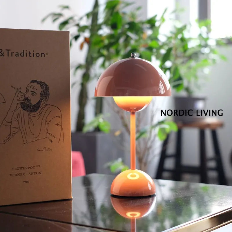 Paddestoelvormige designlamp