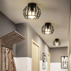 Industriële plafondlamp met open design