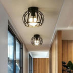 Industriële plafondlamp met open design