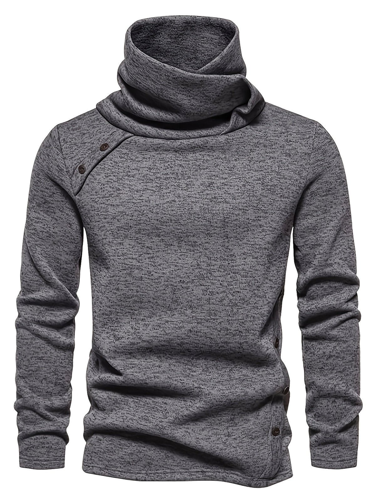 Roger | Herentrui met watervalkraag en knoopdetails