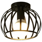 Industriële plafondlamp met open design