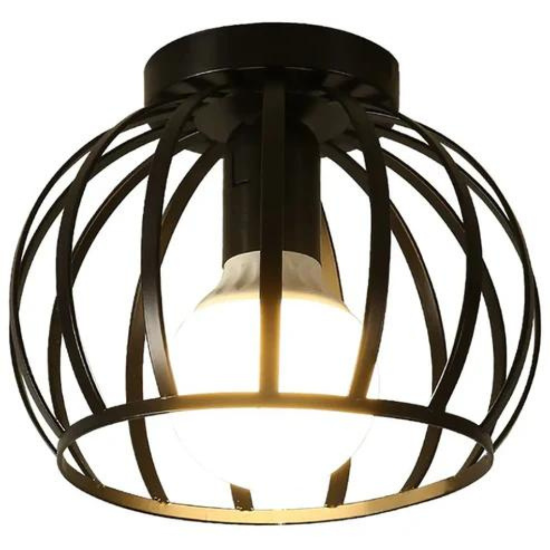 Industriële plafondlamp met open design