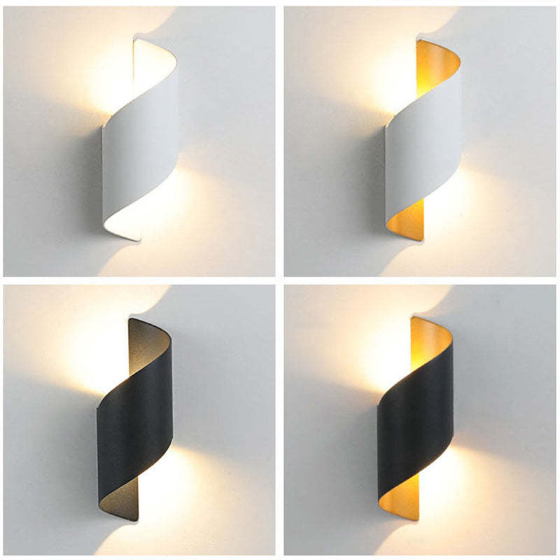 Spiraal LED wandlamp