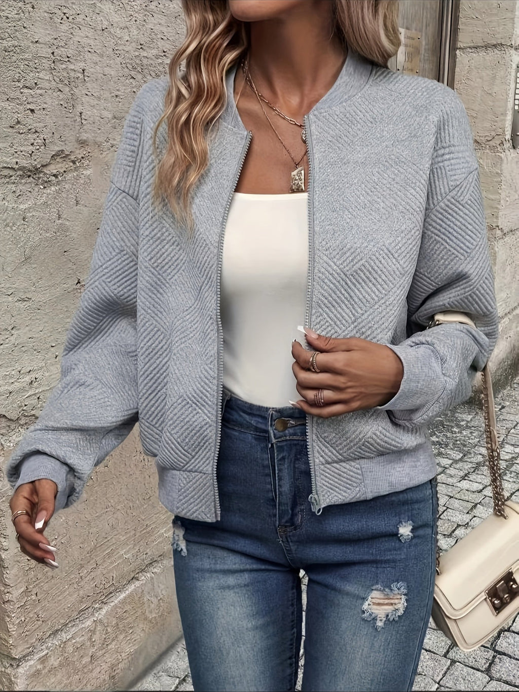 Dames zip-up jas