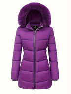 Warme puffy jas met stijlvolle details