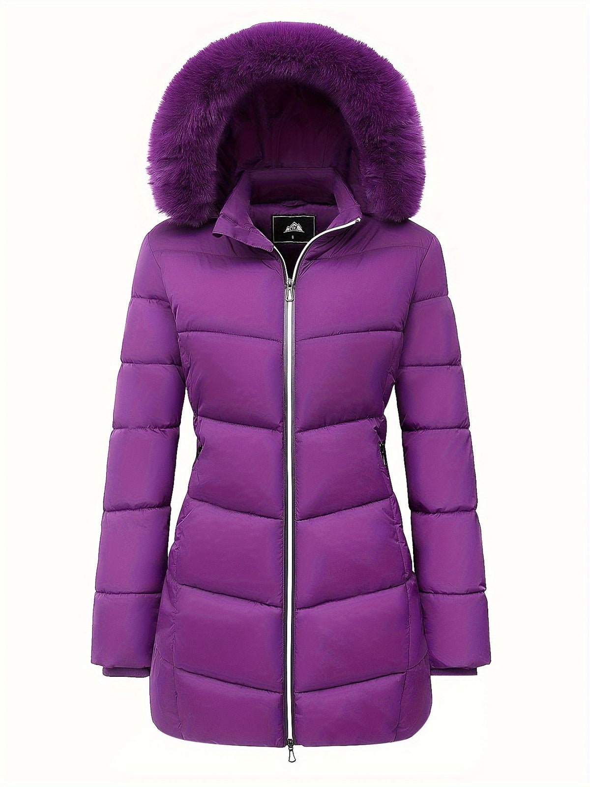 Warme puffy jas met stijlvolle details