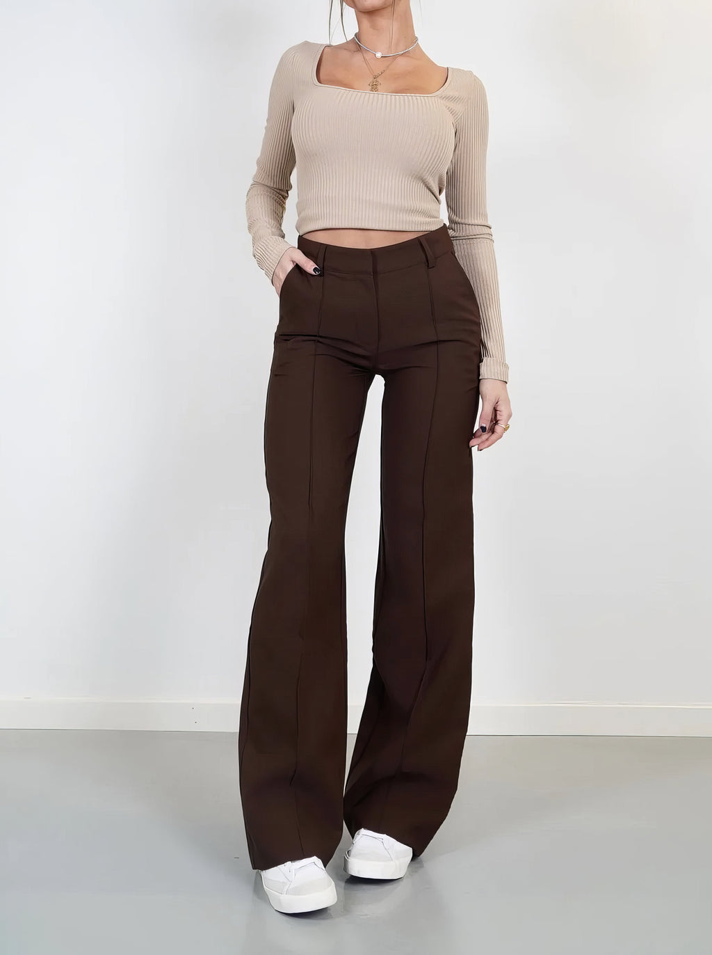 High-Waisted broek