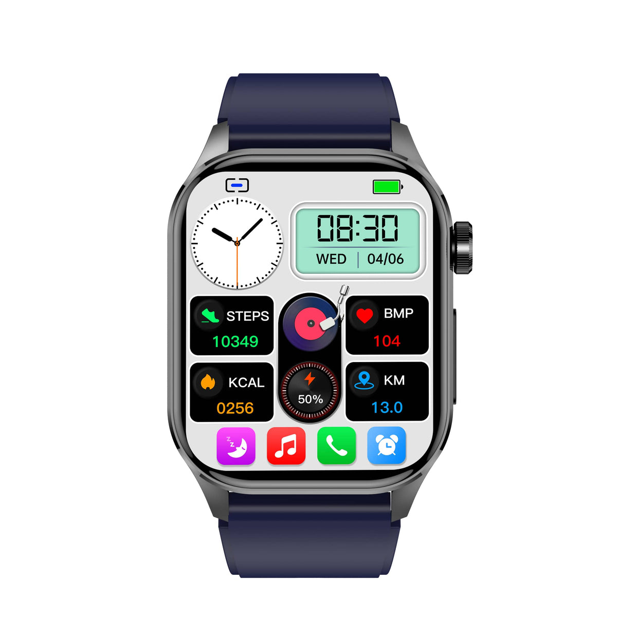 Geavanceerde gezondheid & fitness smartwatch