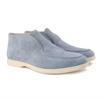 Suède heren loafers