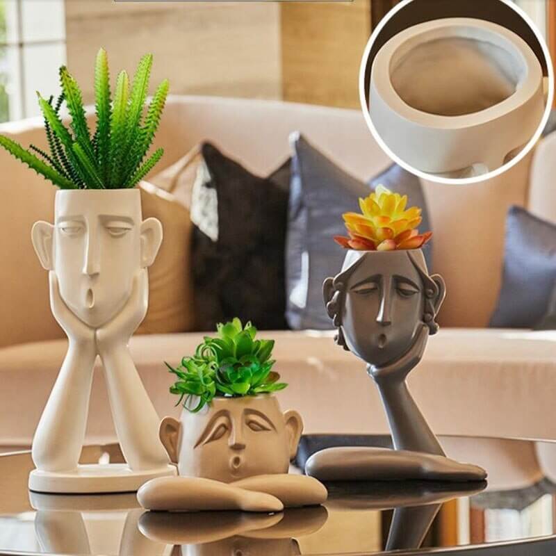 Sculptuurvaas en pennenhouder