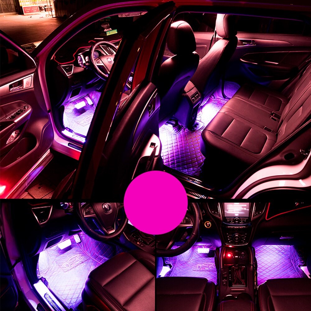 USB-ledvoetverlichting voor de auto