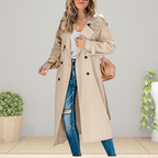 Dames tussenseizoen trenchcoat