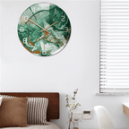 Wandklok met marmeren textuur