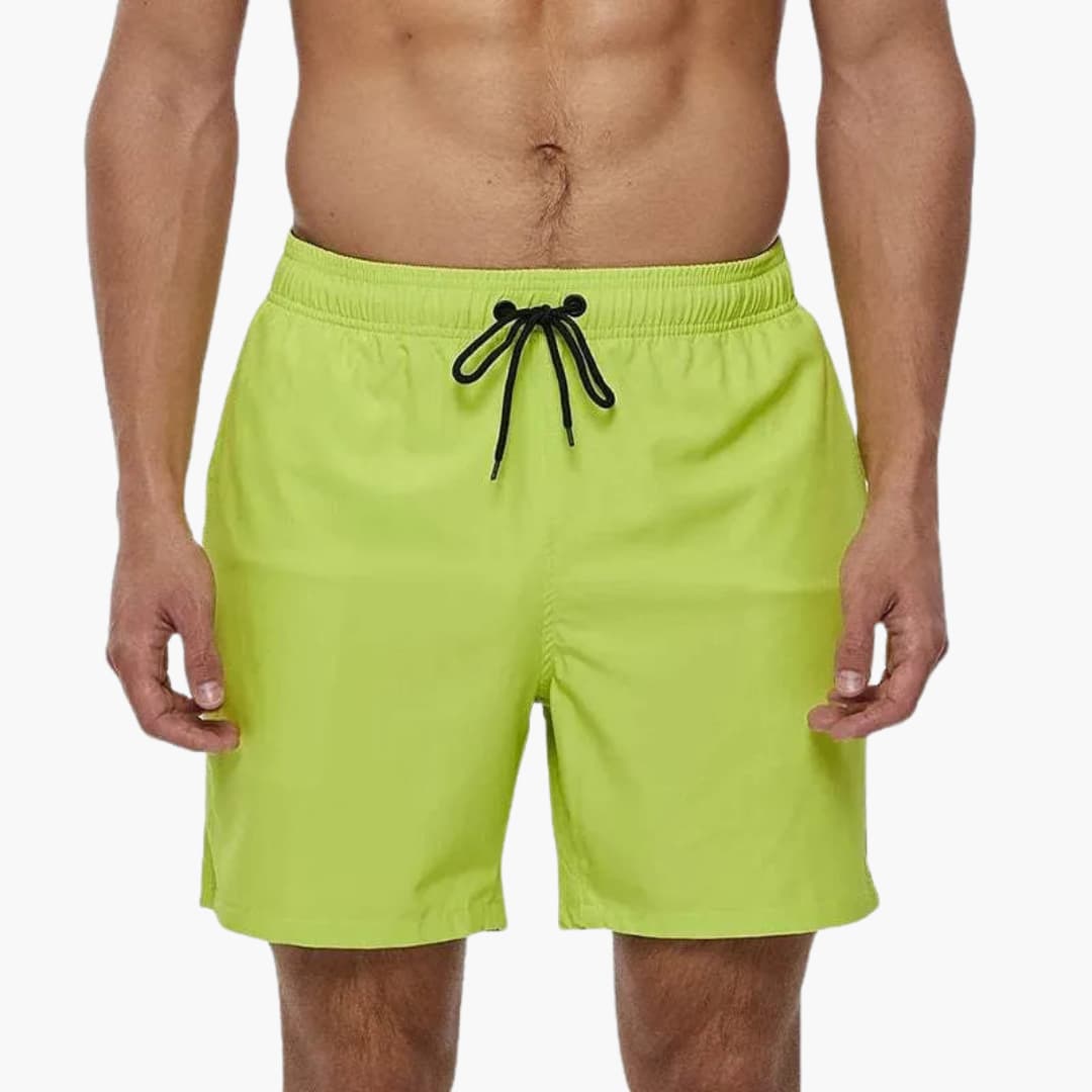 Lichte zwemshort met trekkoord en zijzakken